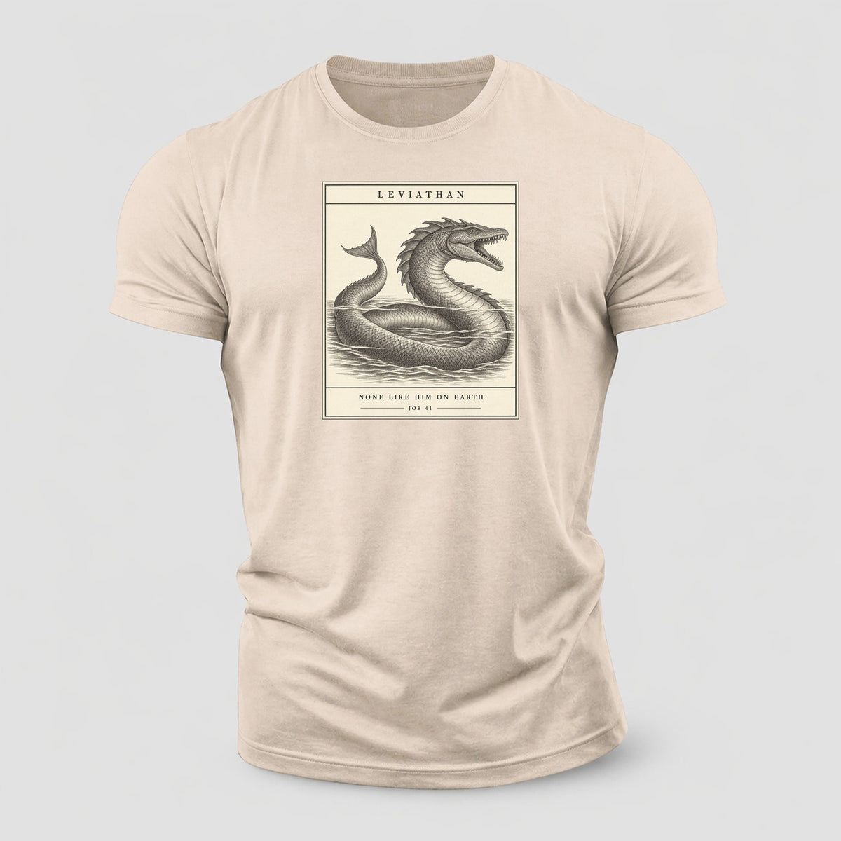 Leviathan Specimen Plate Creature Canticle Cotton T-Shirt – Sand