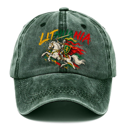 Lithuania Retro Badge Classic Cap – Forest Mist