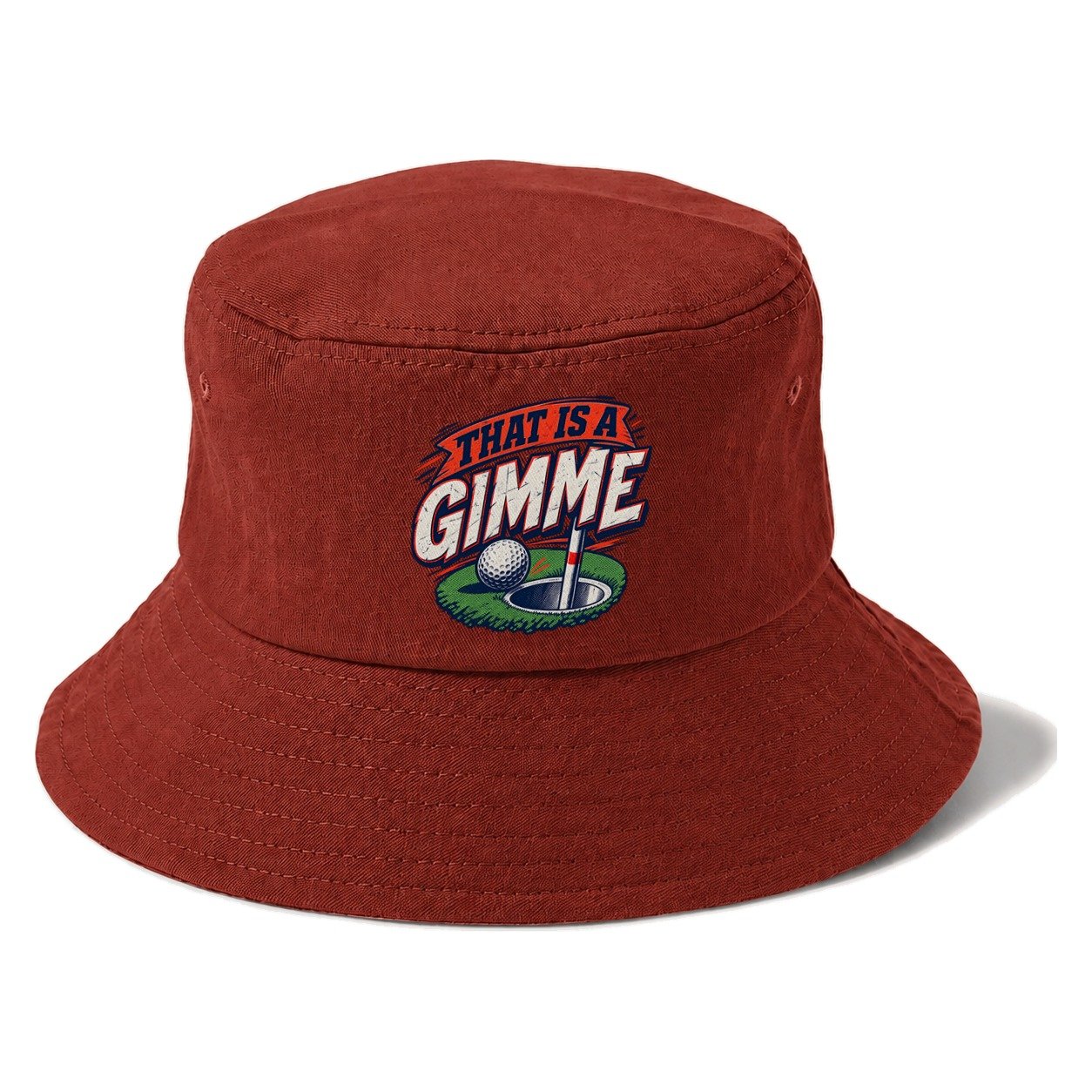 Thats A Gimme Golf Life Bucket Hat – Red