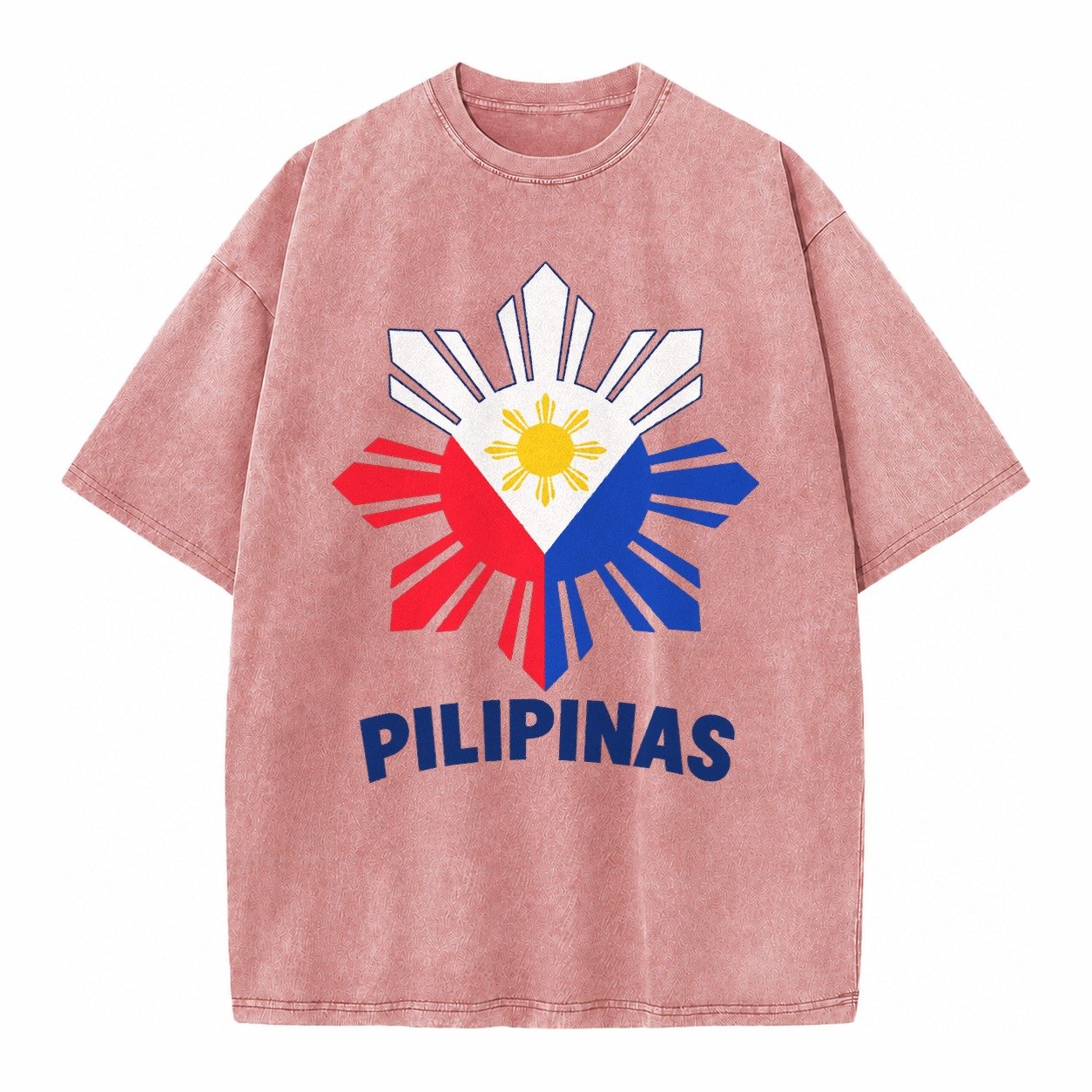 Philippines Sun Stars Vintage T-shirt – Dusty Rose