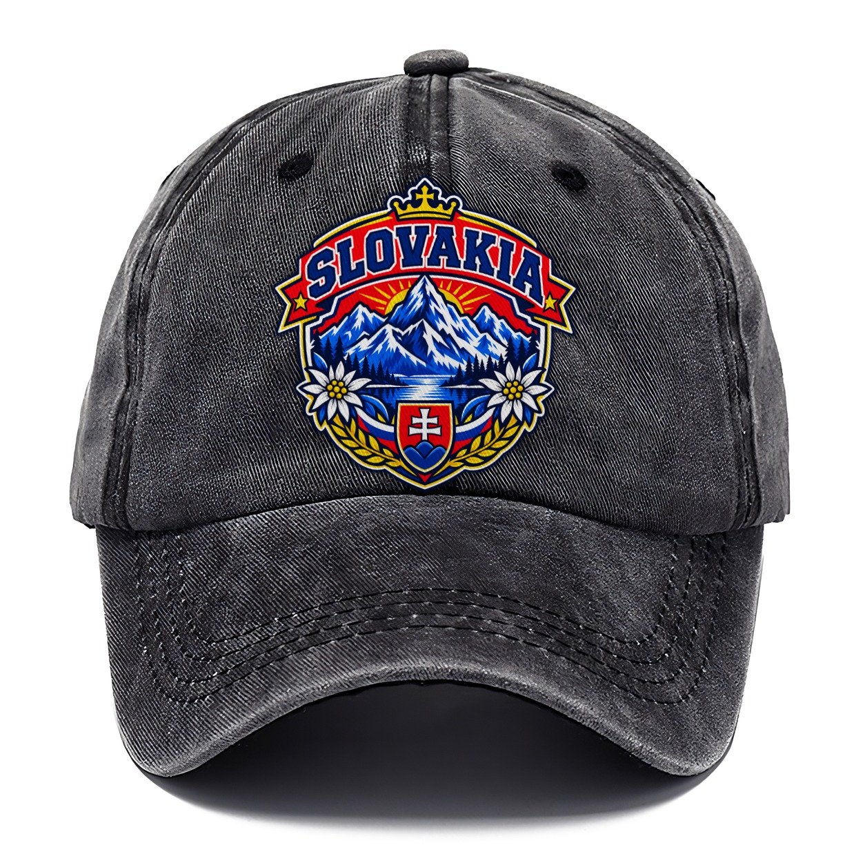 Slovakia Retro Badge Country Logos Classic Cap – Graphite