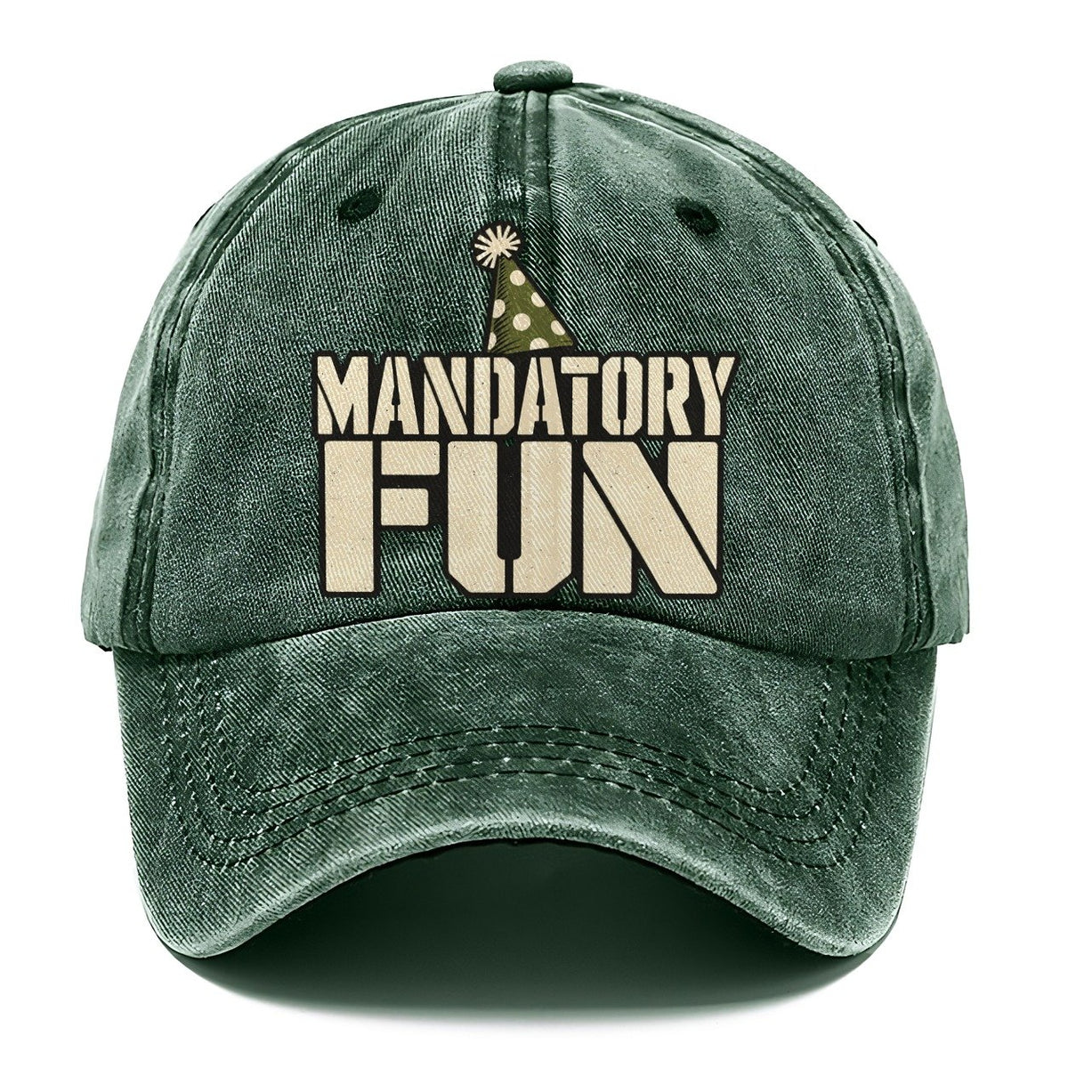 Mandatory Fun Barracks Wit Classic Cap – Forest Mist