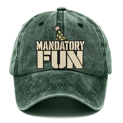 Mandatory Fun Barracks Wit Classic Cap – Forest Mist