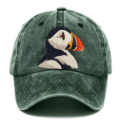 Puffin Portrait Classic Cap – Forest Mist