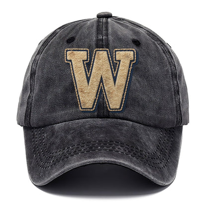 Varsity Chenille W Monogram Classic Cap – Graphite