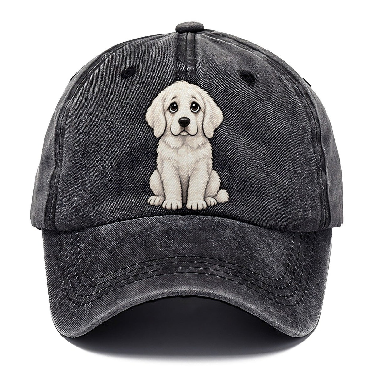 Great Pyrenees Sitting Sweetheart Classic Cap – Graphite