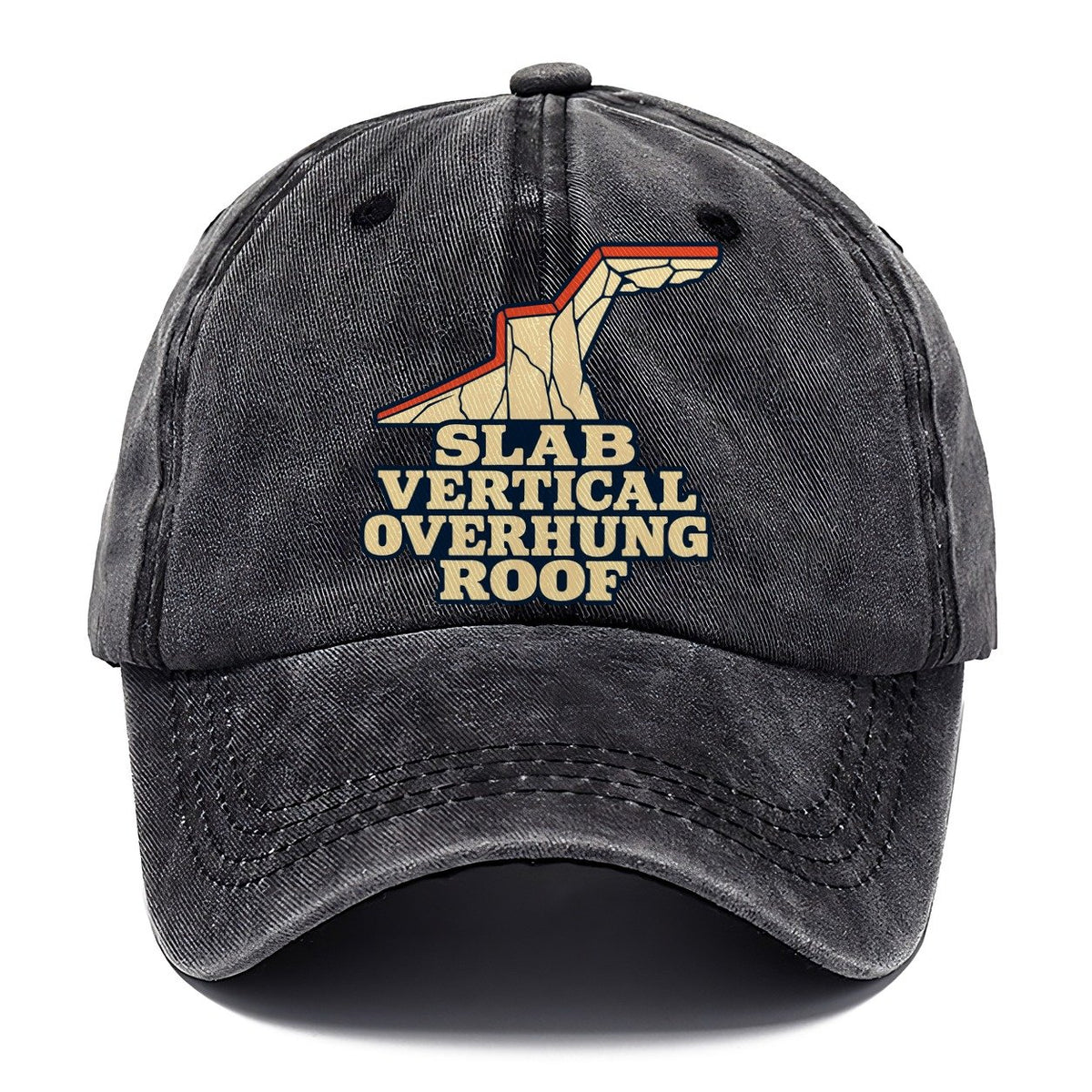 Wall Angle Words Rock Climbing Classic Cap – Graphite
