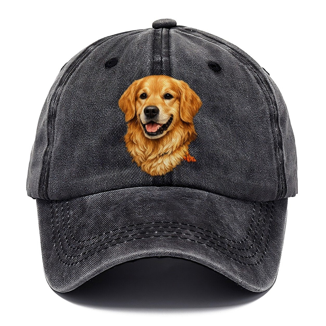 Golden Wildflower Portrait Classic Cap – Graphite