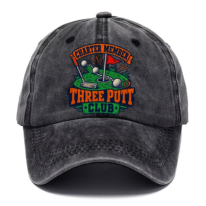 Three Putt Club Golf Life Classic Cap – Graphite