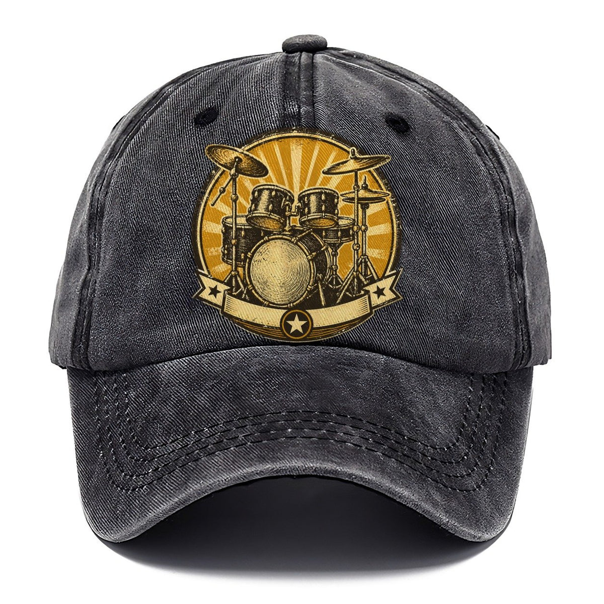 Vintage Sunburst Drum Kit Classic Cap – Graphite