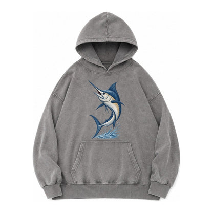 Marlins Majesty Vintage Washed Hoodie – Grey