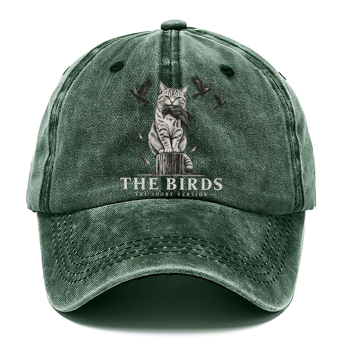 The Birds Short Version Cats Classic Cap – Forest Mist