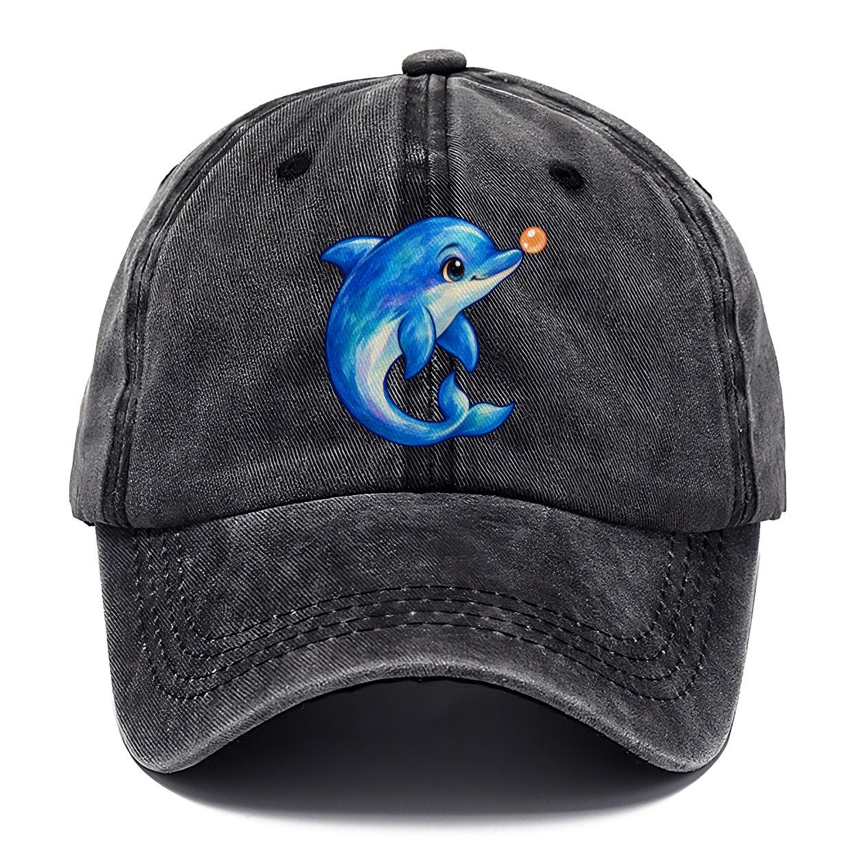 Dolphin Nose Boop Sea Sprite Classic Cap – Graphite