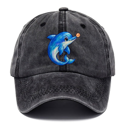 Dolphin Nose Boop Sea Sprite Classic Cap – Graphite