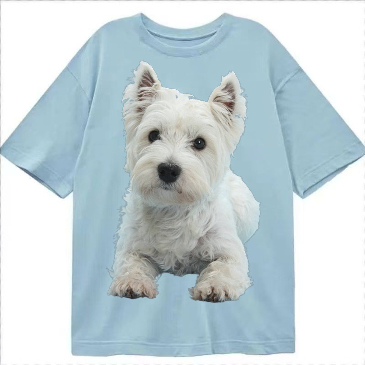 West Highland White Terrier Classic T-shirt – Light Blue