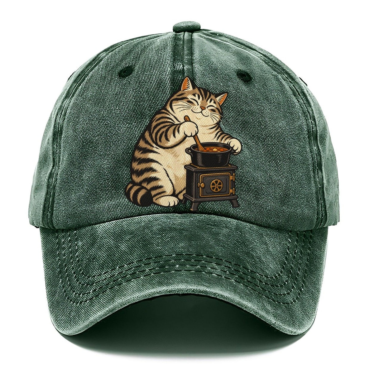 Cat Camp Cook Sundown Familiars Classic Cap – Forest Mist