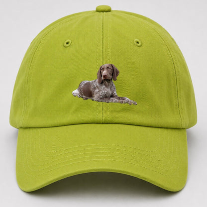 German Shorthaired Pointer 2 Baseball Cap – Fluorescent Green