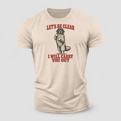 Newfoundland Dog Declarations Cotton T-Shirt – Sand
