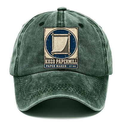 Kozo Paper Mill Noren Trade Co Classic Cap – Forest Mist