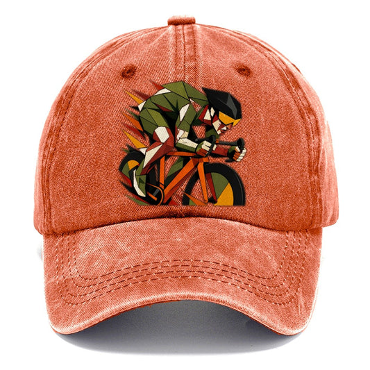Cyclist Sprint Tuck Position Classic Cap – Terracotta Clay