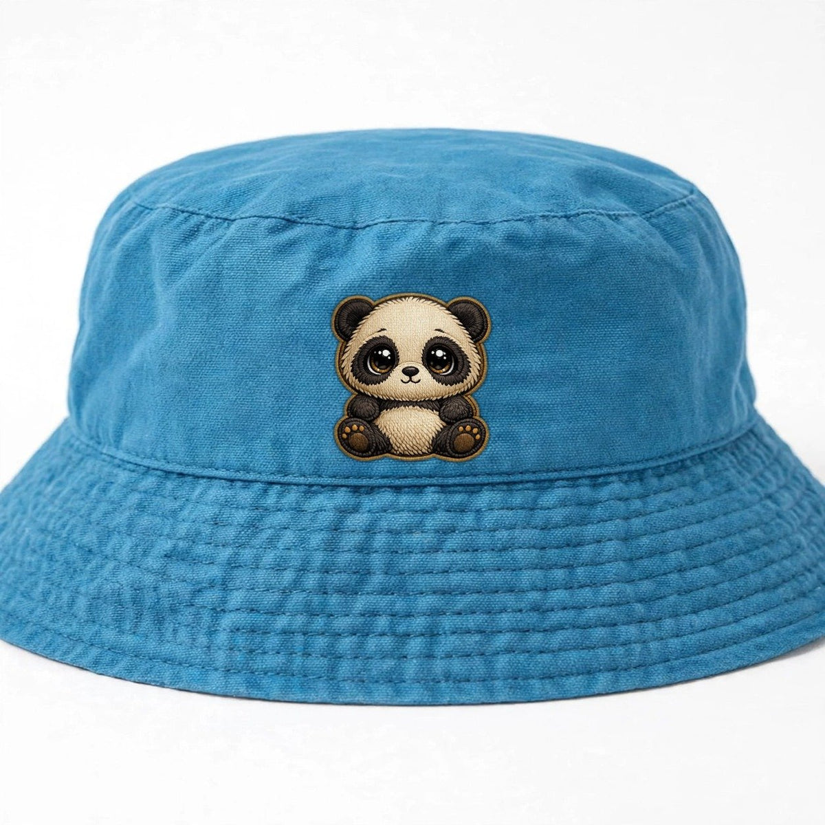Baby Giant Panda Cub Kids Bucket Hat – Lake Blue