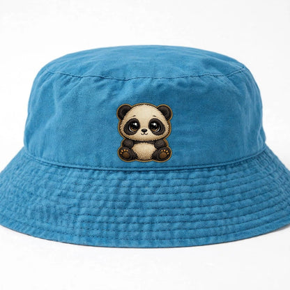 Baby Giant Panda Cub Kids Bucket Hat – Lake Blue