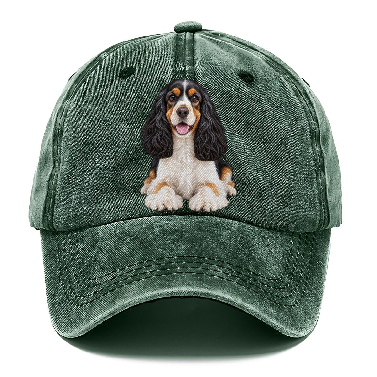 Tri Color Cocker Spaniel Classic Cap – Forest Mist