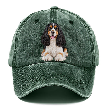 Tri Color Cocker Spaniel Classic Cap – Forest Mist