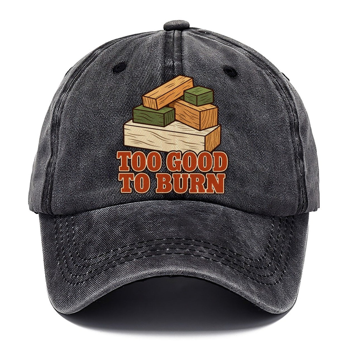 Too Good To Burn Woodworking Classic Cap – Graphite