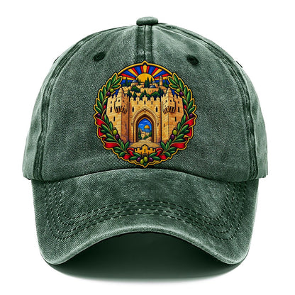 Damascus Gate Arch Jerusalem Classic Cap – Forest Mist