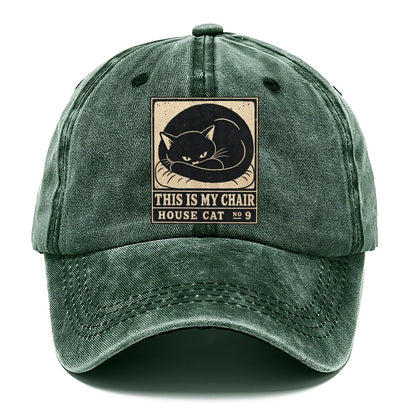 This Is My Chair Neko Says No Classic Cap – Forest Mist