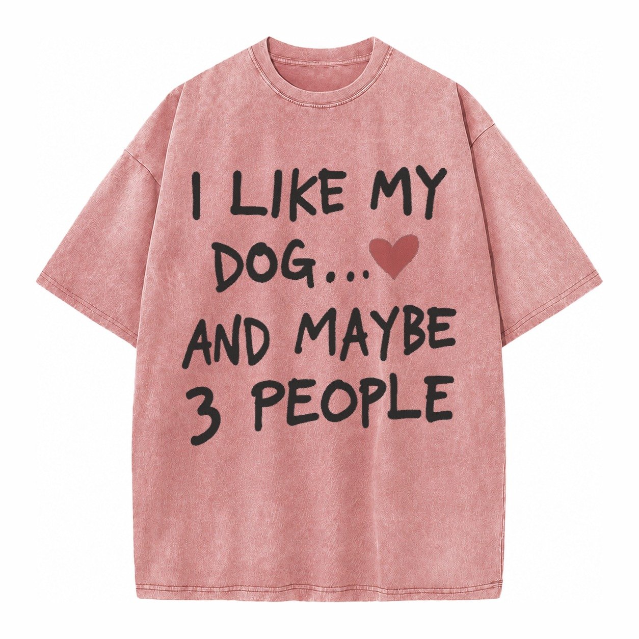 Dog Maybe 3 People Vintage T-shirt – Dusty Rose