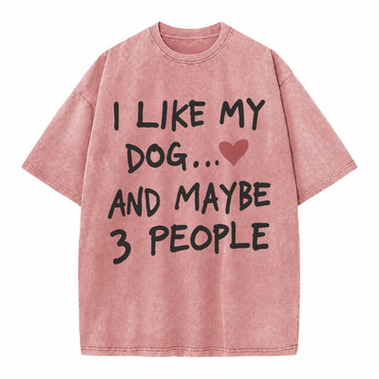 Dog Maybe 3 People Vintage T-shirt – Dusty Rose