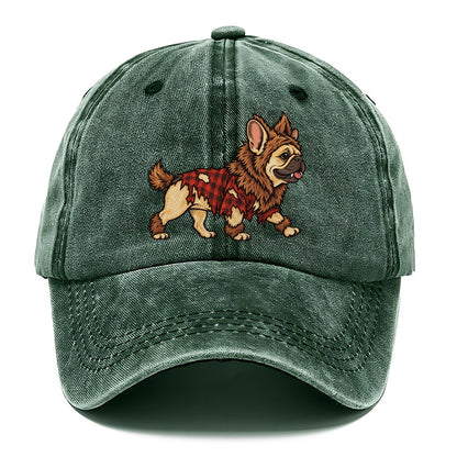 One French Bulldog In Halloween Costume Werewolf With Tufted Fur Patches And Small Fangs Halloween Dog Parade Classic Cap – Forest Mist
