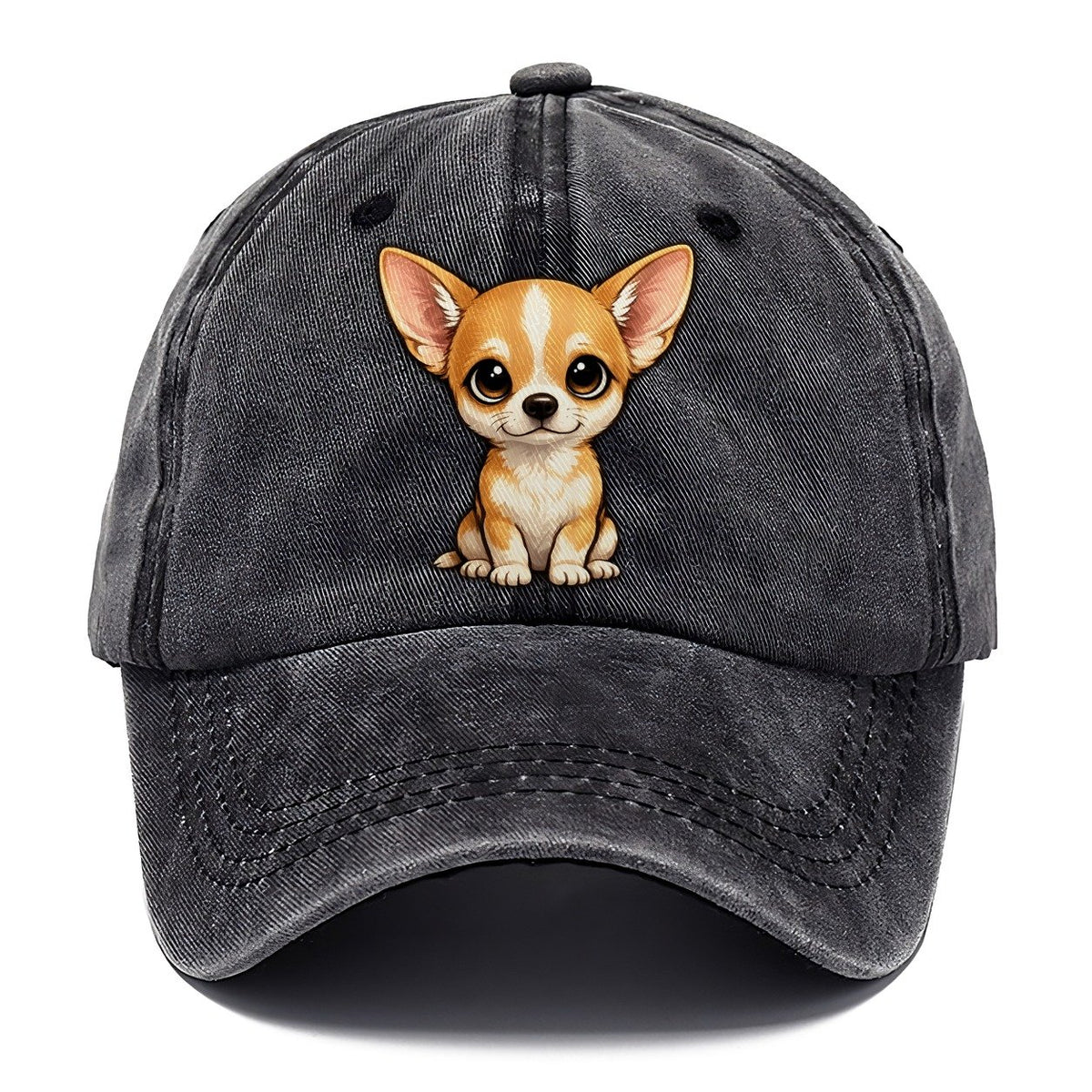 Chihuahua Sitting Sweetheart Classic Cap – Graphite