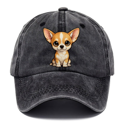 Chihuahua Sitting Sweetheart Classic Cap – Graphite
