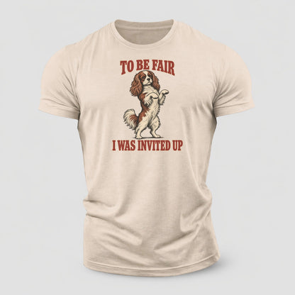 Cavalier King Charles Spaniel Dog Declarations Cotton T-Shirt – Sand
