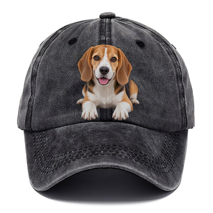 Beagle Lying Down Top Breeds Classic Cap – Graphite