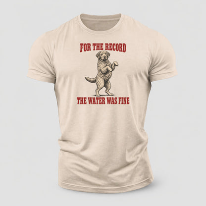 Chesapeake Bay Retriever Dog Declarations Cotton T-Shirt – Sand