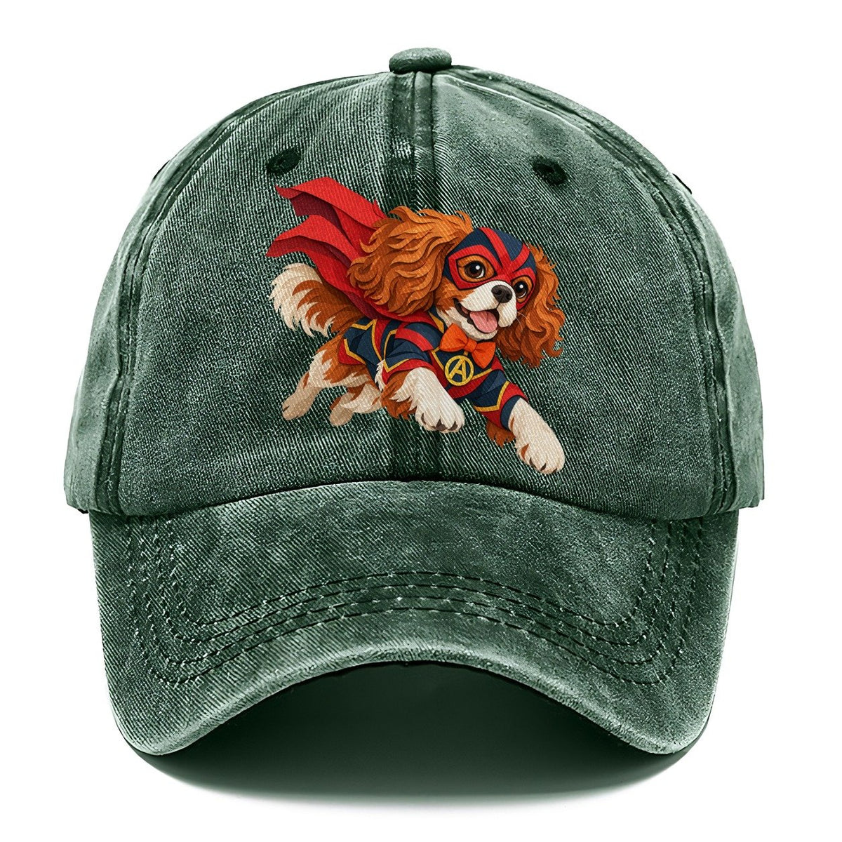 Superhero Cavalier Spaniel Classic Cap – Forest Mist