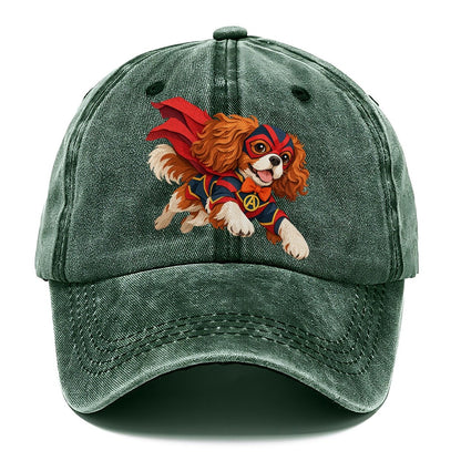 Superhero Cavalier Spaniel Classic Cap – Forest Mist