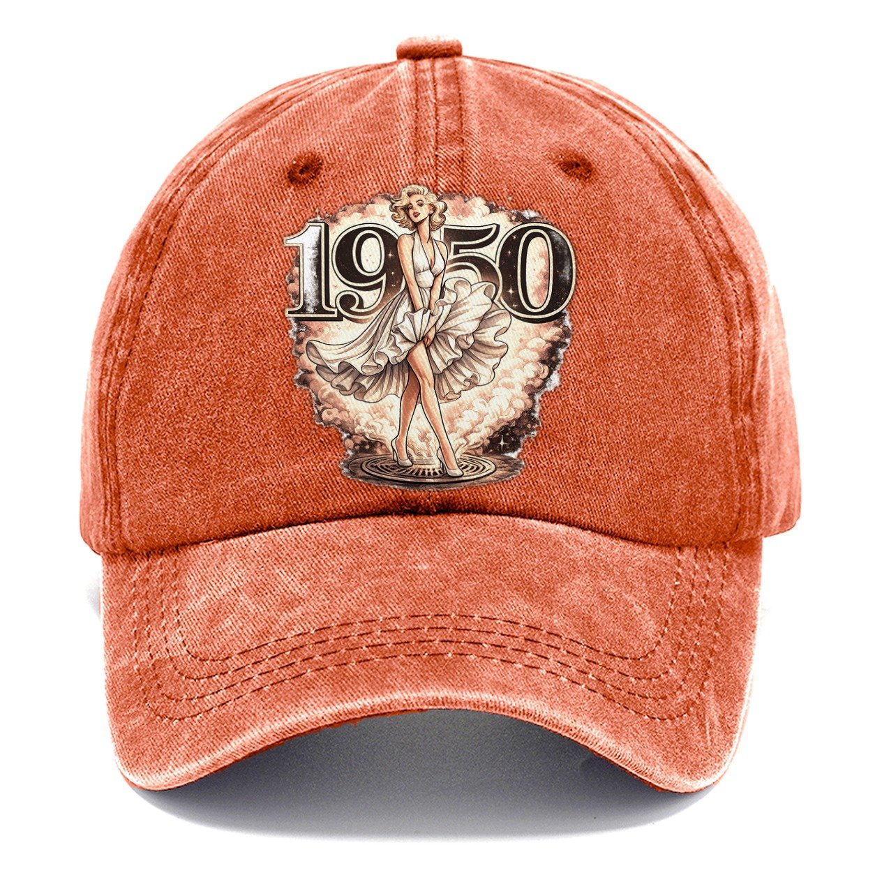 1950 Vintage Glam Classic Cap – Terracotta Clay