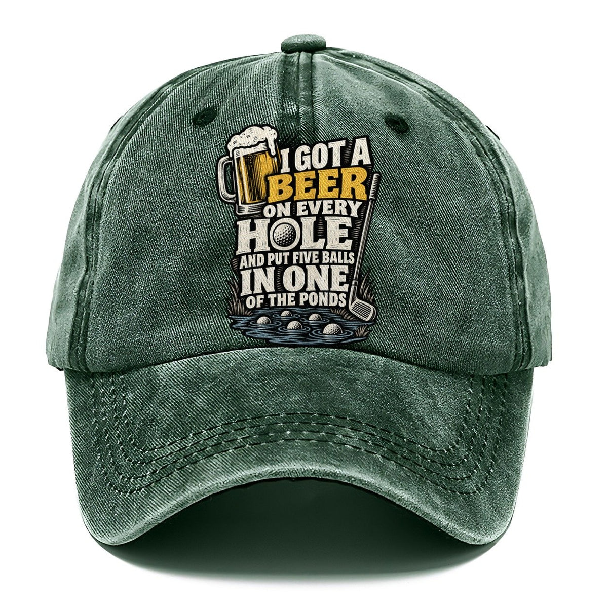 Beer on Every Hole Classic Cap – Forest Mist