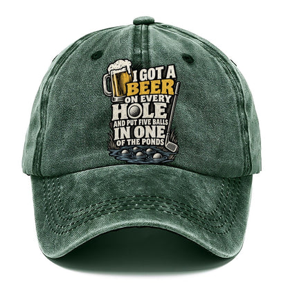 Beer on Every Hole Classic Cap – Forest Mist