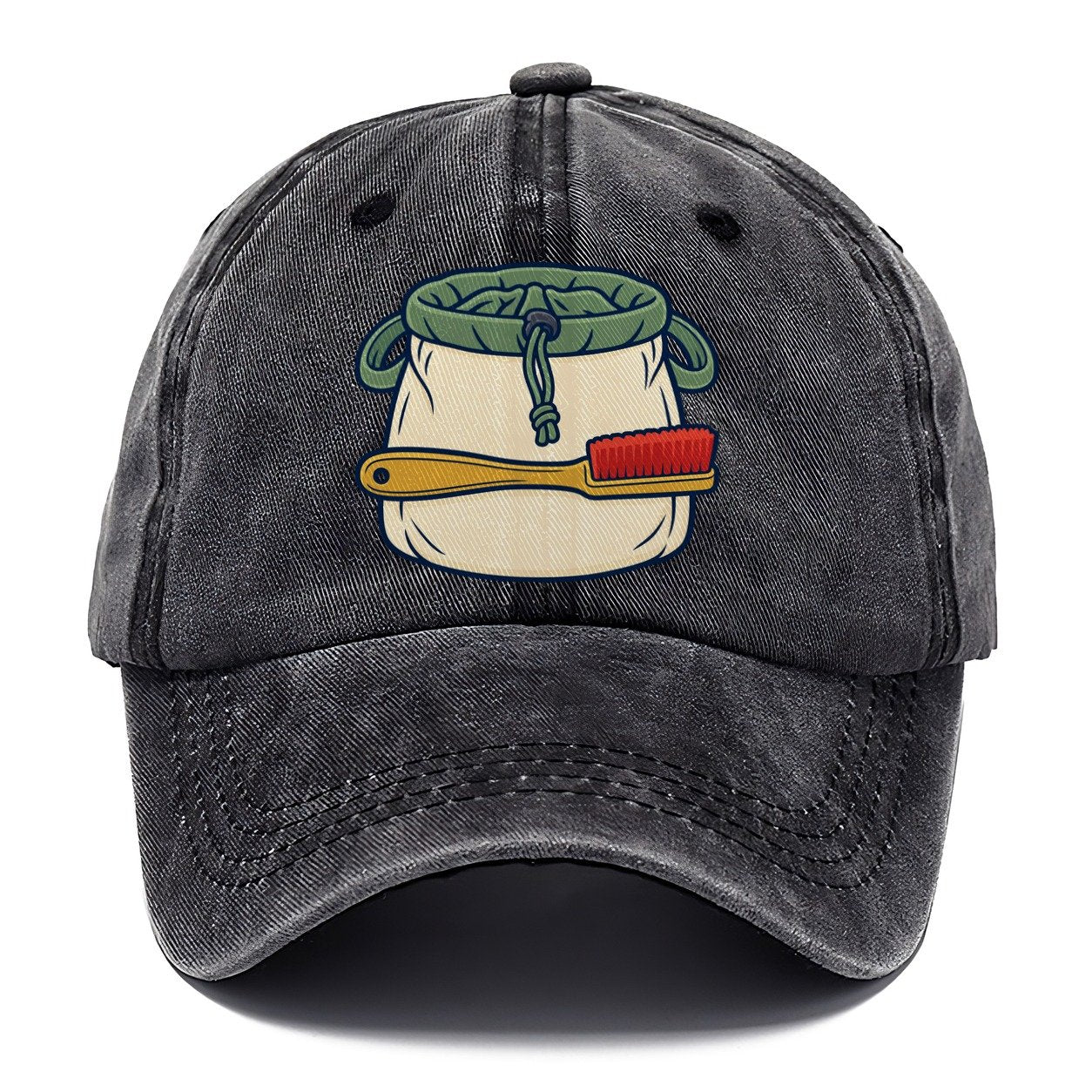 Chalk Bag And Brush Rock Climbing Classic Cap – Graphite