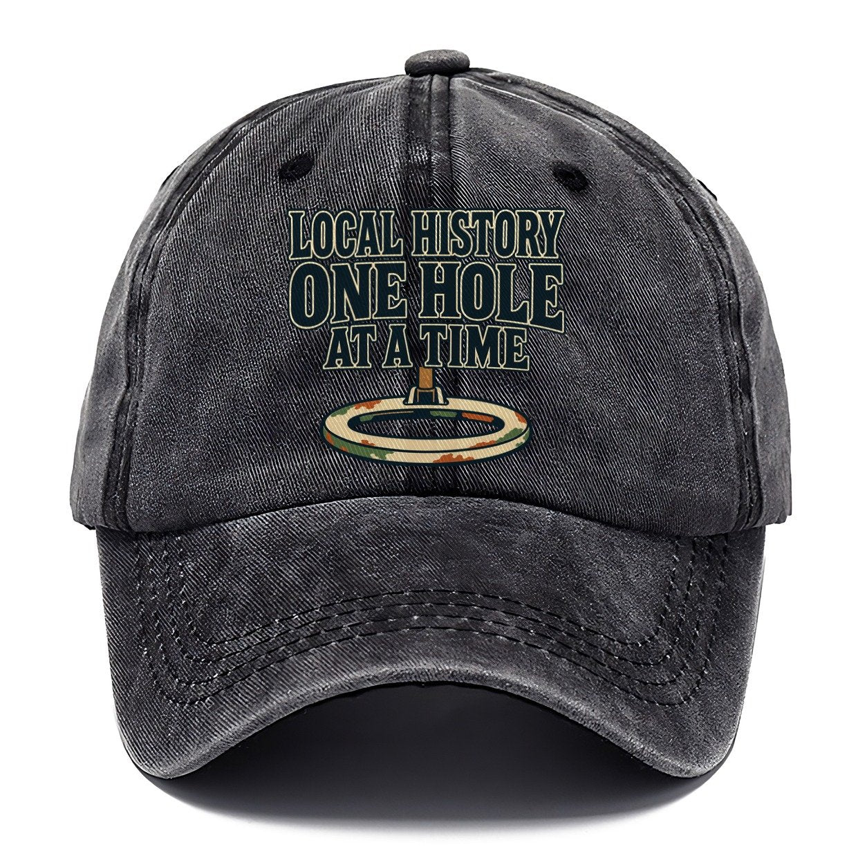 One Hole At A Time Treasure Hunting Classic Cap – Graphite