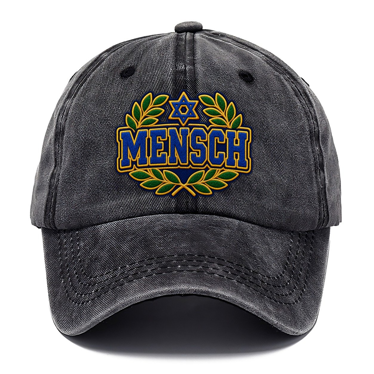 Mensch Badge Judaism Heritage Classic Cap – Graphite