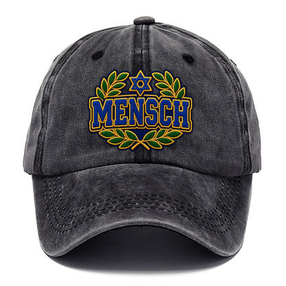 Mensch Badge Judaism Heritage Classic Cap – Graphite