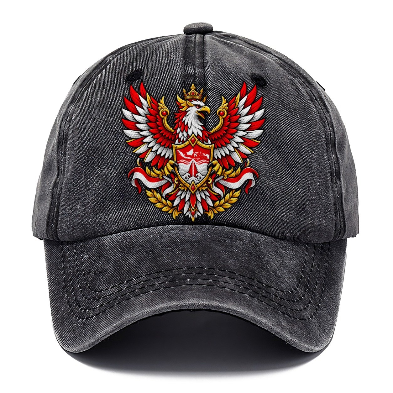 Indonesia Heraldic Crest Country Logos Classic Cap – Graphite