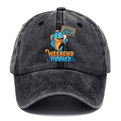 Gone Fishing Weekend Hooker Classic Cap – Graphite